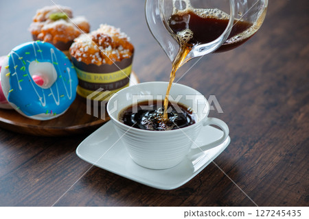Coffee and sweets 127245435