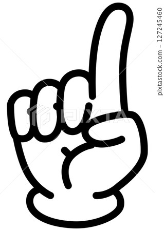 Pointing icon 127245460