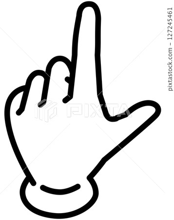 Pointing icon 127245461