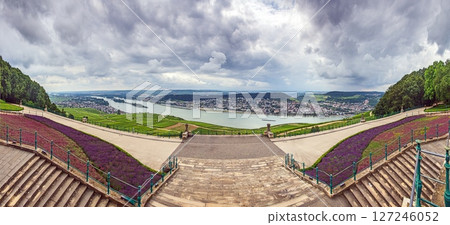 Rhine valley view from Niederwalddenkmal monument 127246052