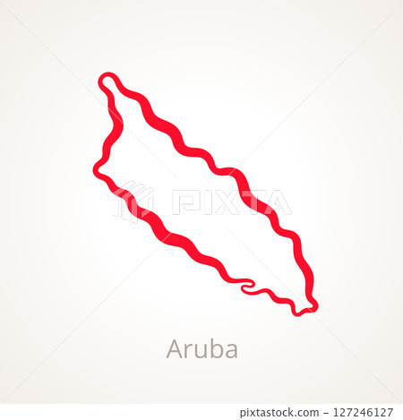 Aruba - Outline Map Aruba - Outline Map 127246127
