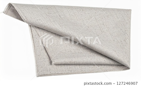 Folded Grey Fabric Texture Close Up Folded Grey Fabric Texture Close Up 127246907