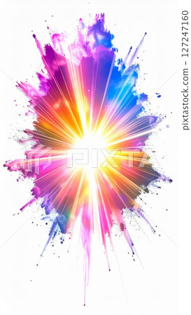 Colorful Light Burst Explosion Abstract Background Colorful Light Burst Explosion Abstract Background 127247160