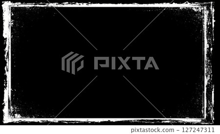 Black And White Grunge Frame Texture Background 127247311