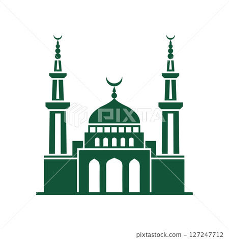 Mosque Silhouette Logo type Design 127247712