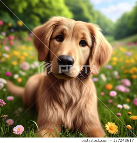 Cute dog 127248617