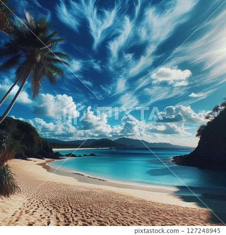 Nice blue sky 127248945