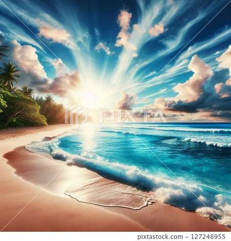 Nice blue sky Nice blue sky 127248955