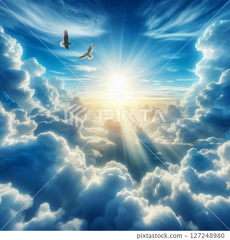 Nice blue sky 127248980