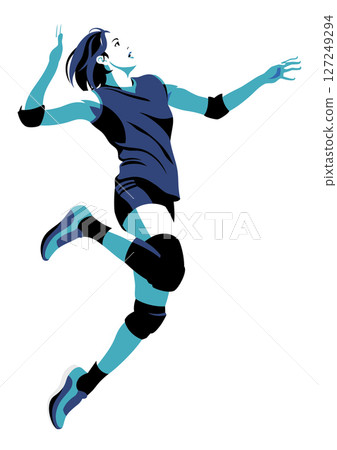 女排球運動員 女排球運動員 127249294