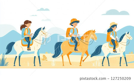 Kids horseback riding adventure Kids horseback riding adventure 127250209
