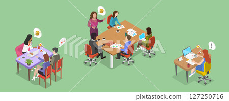 3D Isometric Flat Vector Illustration of Underwriting, Process of Evaluating Risk 3D Isometric Flat Vector Illustration of Underwriting, Process of Evaluating Risk 127250716