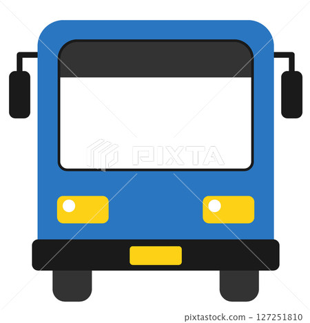 Illustration of the front of the bus 127251810