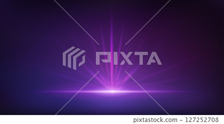 Purple Neon Background with Bright Ray Halo Purple Neon Background with Bright Ray Halo 127252708