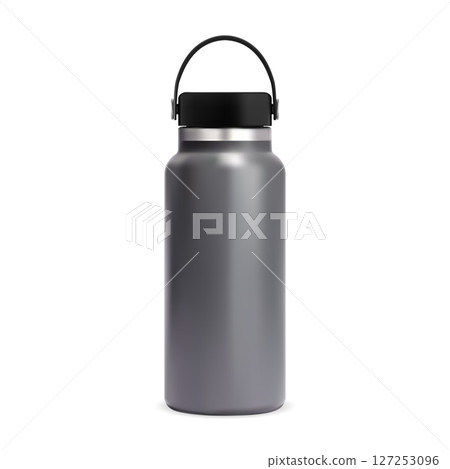 Insulated water bottle. Reusable thermo flask mockup 127253096