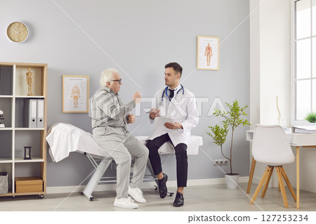 Medical Consultation For Senior Patient In Hospital 127253234