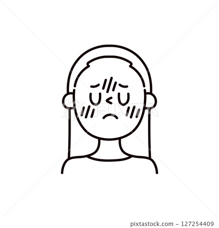 Illustration of a person taking care of sunburn Illustration of a person taking care of sunburn 127254409