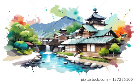 Experience the rejuvenating waters and serene atmosphere of Kurokawa Onsen, a picturesque hot spring town that seamlessly blends traditional onsen culture with modern amenities. 127255100