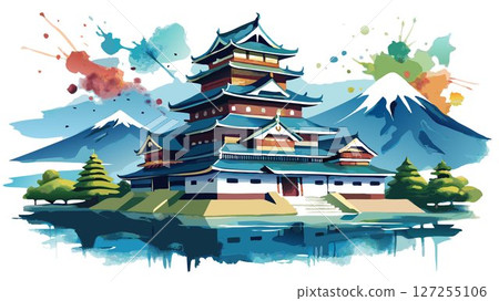 Experience the timeless beauty of Matsumoto Castle, a symbol of strength and resilience, and appreciate its remarkable architecture and panoramic mountain views. 127255106