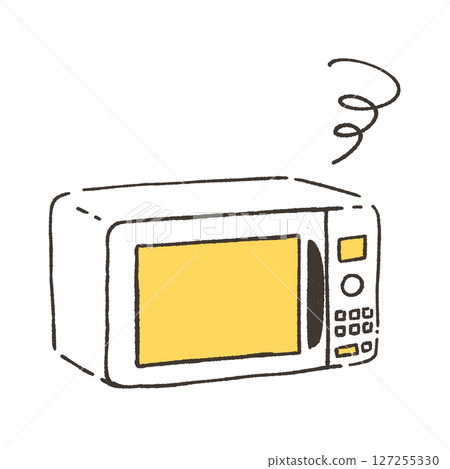 Illustration of a broken microwave oven 127255330