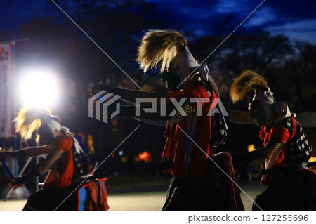 Evening folk art performance: Onikenbu Evening folk art performance: Onikenbu 127255696