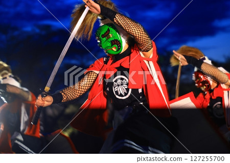 Evening folk art performance: Onikenbu Evening folk art performance: Onikenbu 127255700