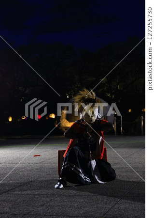 Evening folk art performance: Onikenbu 127255730