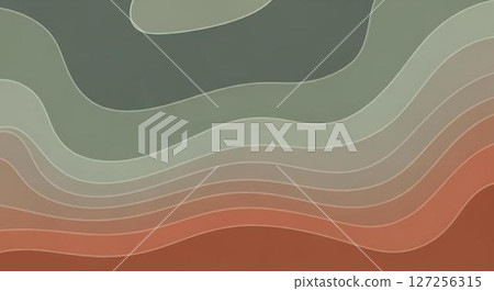 Abstract Waves Background, Brown and Green 127256315