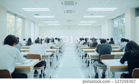 Students studying in the classroom 127256367