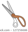Illustration of scissors 127256686