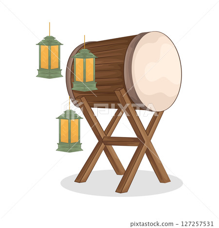 Illustration of Bedug Illustration of Bedug 127257531