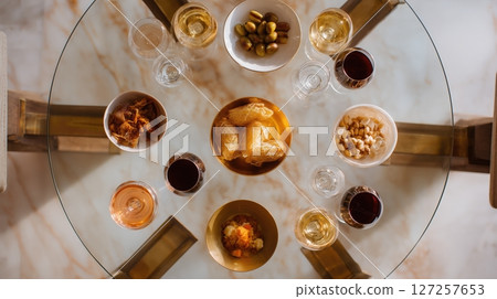 Elegant Appetizer and Wine Pairing 127257653