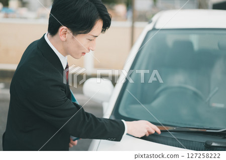 vehicle, automobile, motorcar 127258222