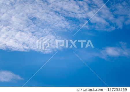Sky cloudscape with blue sky and white clouds 127258269