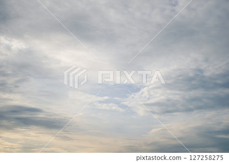 Sky cloudscape with blue sky and white clouds 127258275