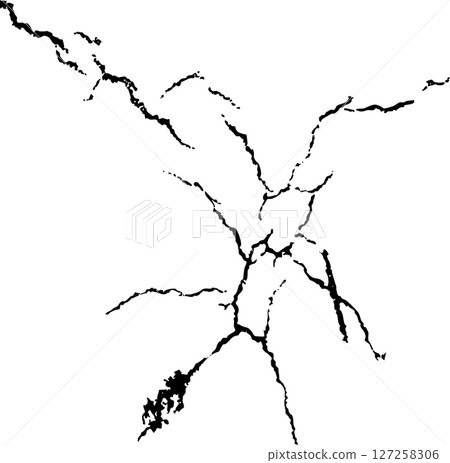 Realistic crack illustration 127258306