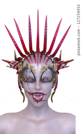 female alien face 127259452