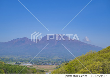 Fresh green Mt. Asama Clear sky material 127259516
