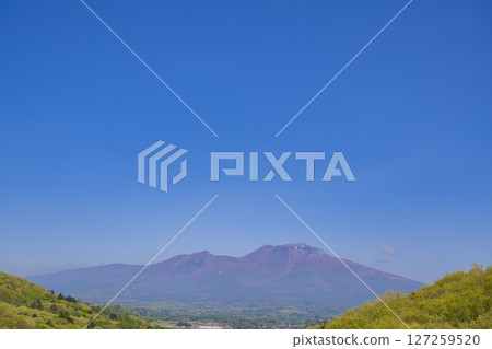 Fresh green Mt. Asama Clear sky material Fresh green Mt. Asama Clear sky material 127259520
