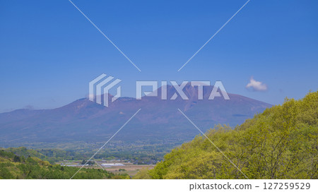 Fresh green Mt. Asama Clear sky material 127259529