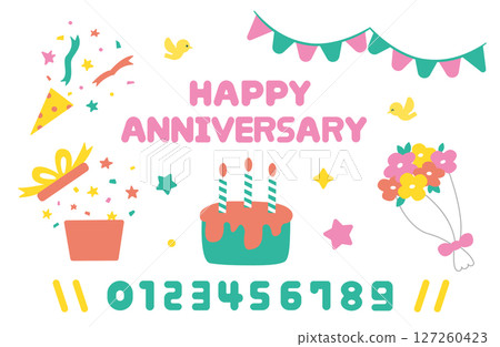 Anniversary material set 127260423