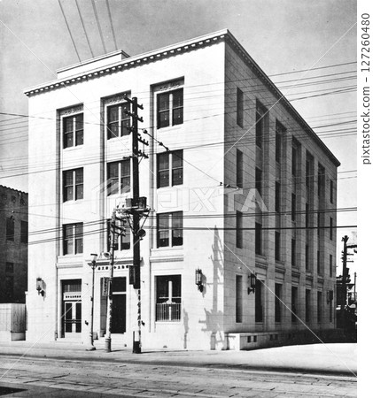 Pre-war architecture, retro buildings, modern architecture Pre-war architecture, retro buildings, modern architecture 127260480