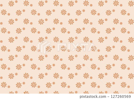 Seamless background of orange snowflake pattern | Snowflake, winter, orange, beige, pattern, background Seamless background of orange snowflake pattern | Snowflake, winter, orange, beige, pattern, background 127260569
