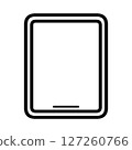 Simple illustration of a tablet device 127260766