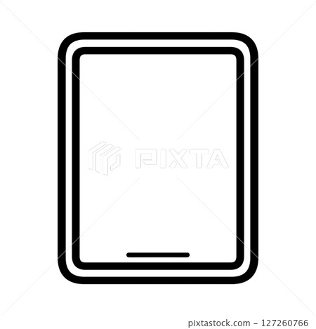Simple illustration of a tablet device 127260766