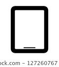 Simple illustration of a tablet device 127260767