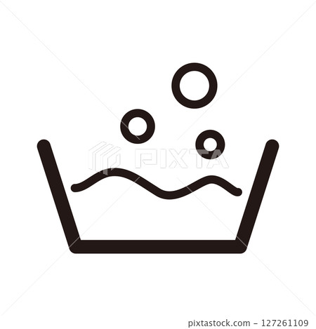 Illustration of a basin filled with water 127261109