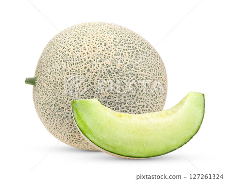 Melon isolated on white background Melon isolated on white background 127261324