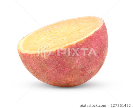 yam potato isolated on white background yam potato isolated on white background 127261452