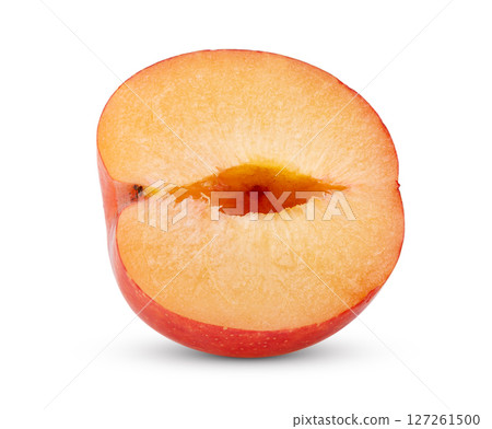 cherry plums isolated on white background cherry plums isolated on white background 127261500